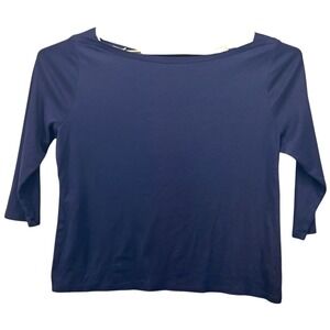 Talbots Supima Cotton Shirt Blue‎ XL